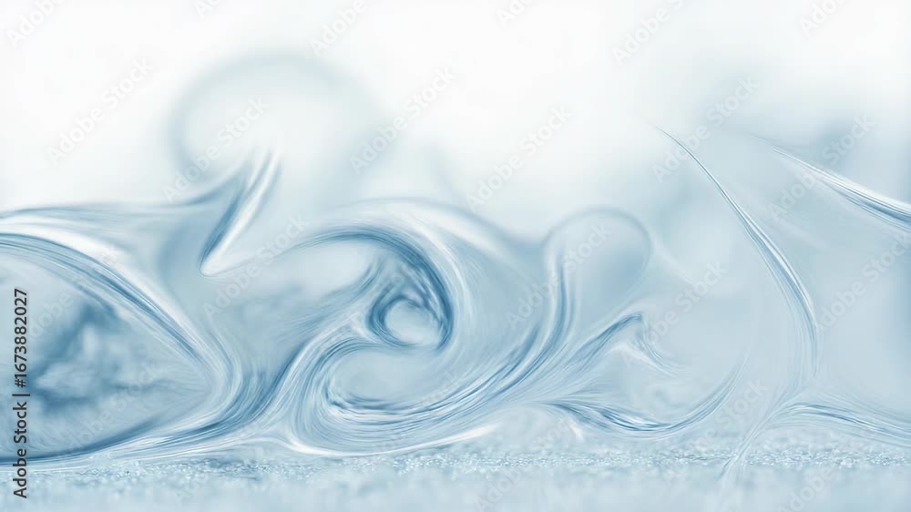 Aufkleber dynamic abstract water swirl motion pattern in cool blue tones for background and design projects