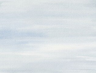 Hand Drawn Timeless Abstract Misty Soft Blue Watercolour Brushstrokes Horizontal Background for Invitation Design and Greeting Cards