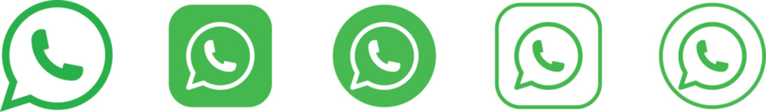 Latest WhatsApp logo icon vector set. whatsapp icon , social media icons. social media and social network logos. WhatsApp business logo set vector editorial

