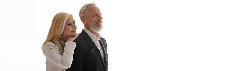 Celebrating love and style in the golden years of life with a sophisticated couple