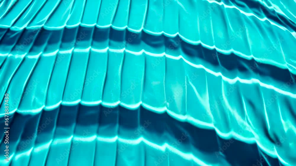 Poster abstract turquoise water ripple animation background with mesmerizing light effects and patterns