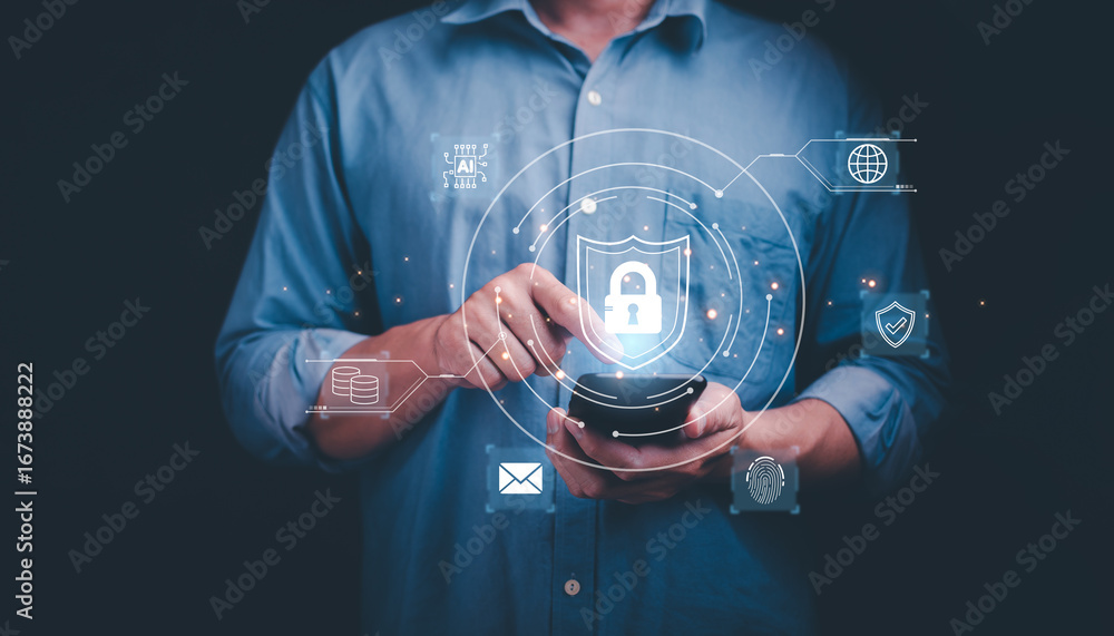 Aufkleber enhancing user privacy and security through cybersecurity innovations and encryption for secure inte