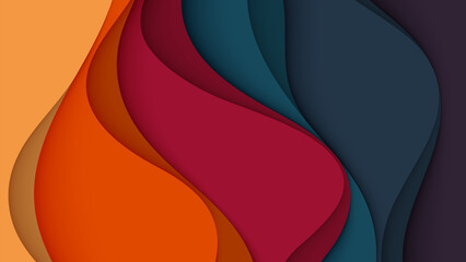 Abstract colorful vector background with smooth waves and artistic design pattern