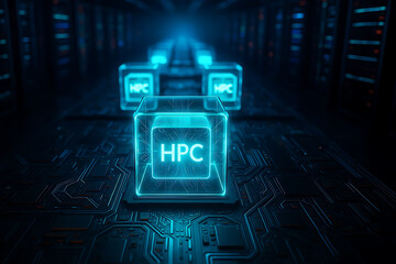 High Performance Computing (HPC) Server Cluster Illustration