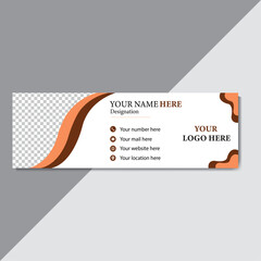 Creative and clean email Signature design.
