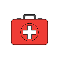 First aid kit ready to help in emergencies, medical support