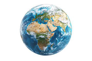 earth globe isolated on white background global business concept