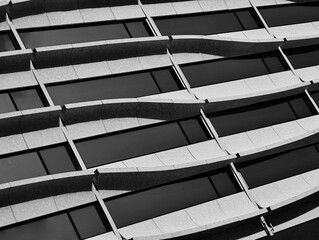 Wavy architectural pattern texture background