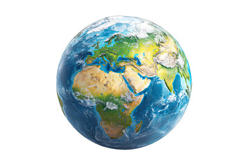 earth globe isolated on white background global business concept