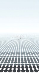 Fototapeta premium Infinite Horizon: A Minimalist Perspective of Dotted Matrix Arrangement and Gradient Illumination in a Conceptual
