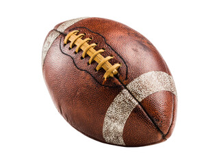 Vintage american football leather ball game sport, Isolated On White Background, Png Transparent