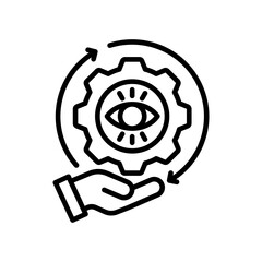 Visual Management line icon