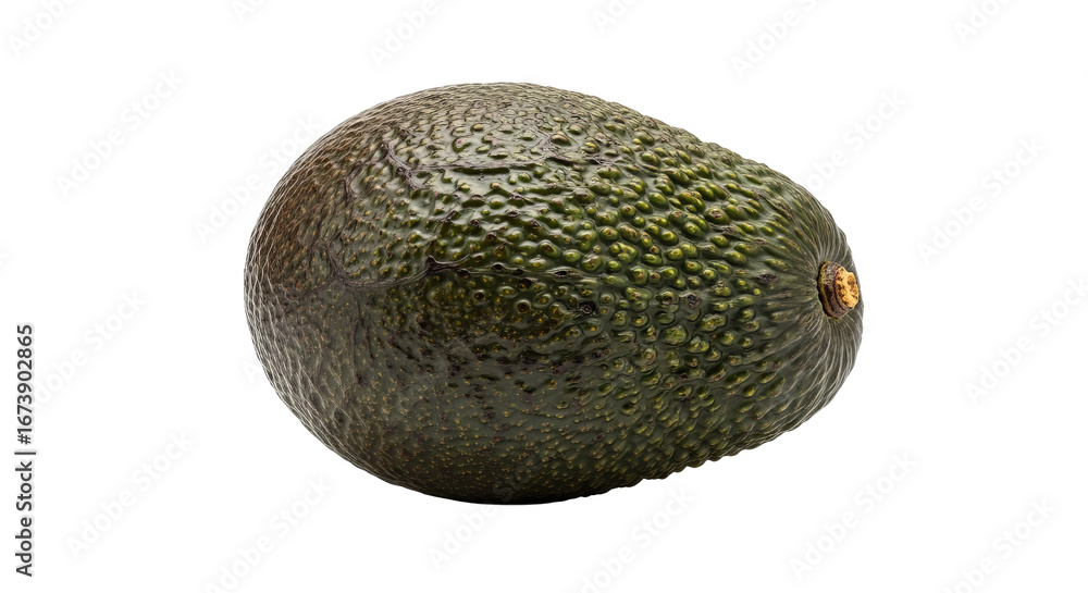 Poster avocado sits against a background displaying its bumpy and textured skin. - high quality avocado sit