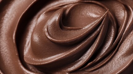 Silky swirling texture in mocha mousse tone on textile backdrop.