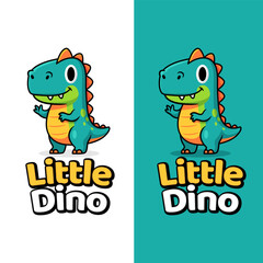 Illustration of a small dinosaur image suitable for a children's brand logo