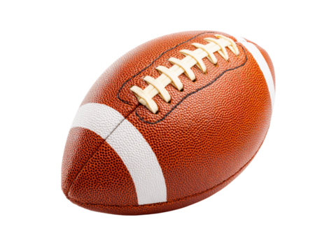 American football game ball isolated on black background, Isolated On White Background, Png Transparent