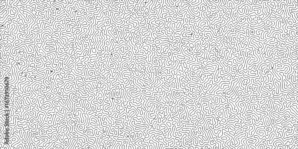 Poster turing abstract pattern, suitable for any business. white and grey color diffusion reaction seamless