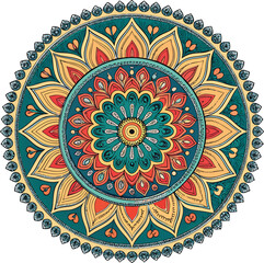 Creative floral mandala design