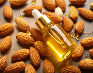 Beauty Almond Oil Skincare Luxury Background