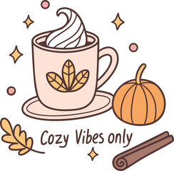 Fall Autumn Halloween Drink SVG Design