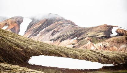 mountain landscape called Landmannalaugar highlands in Iceland