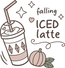 Fall Autumn Halloween Drink SVG Design