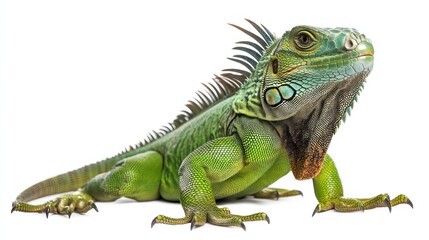 Obraz premium Green Iguana Profile