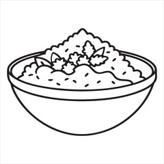 A Rustic and Authentic Tabouli Salad, a Traditional and Hearty Middle Eastern Meal with a Blend of Parsley, Bulgur, and a Light Lemon Vinaigrette