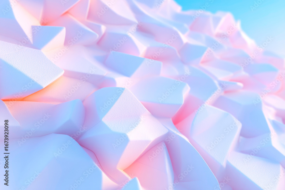 Poster abstract white polygon background with subtle facets and low poly geometric design