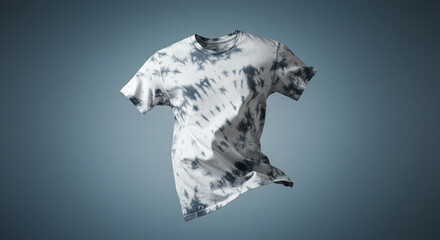 A close-up studio shot captures a folded garment with a unique pattern, showcasing the texture and design of the fabric against a neutral background, emphasizing its visual appeal.