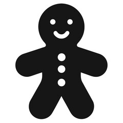 Cute Gingerbread Man Cookie – Christmas Treat Vector