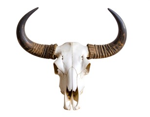 Buffalo skull, ornate horns