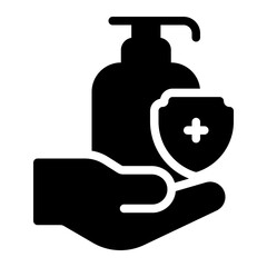 self protection glyph icon