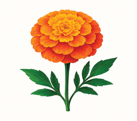 Magnolia flower vector icon in simple black glyph.