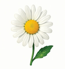 daisy flower isolated on white