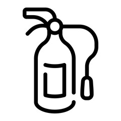 fire extinguisher line icon