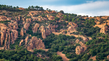 the red rocks of L'Esterel - Die rotern Felsen von L'Esterel