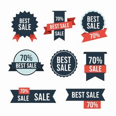 Obraz premium Set of promotion badge vectors