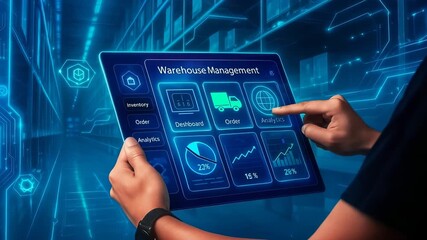 Warehouse Management System with Interactive Dashboard and Logistics Controls - Powered by Adobe