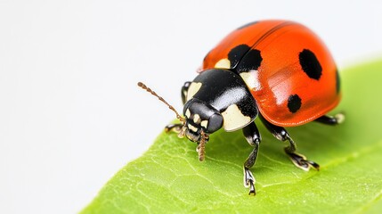 Fototapeta premium Ladybug on a leaf