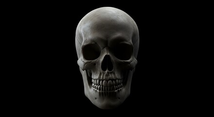 Fototapeta premium Hyperrealistic Skull Render: Dark Matter