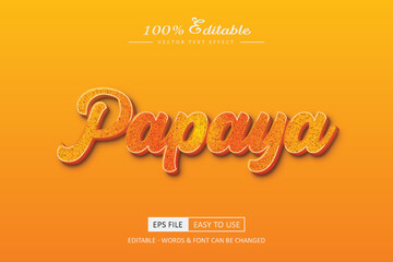 Papaya Text Effect