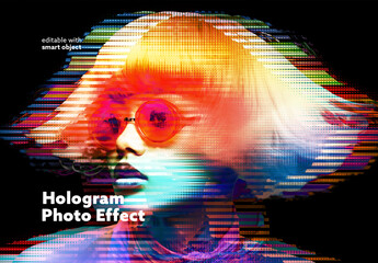 Hologram Photo Effect