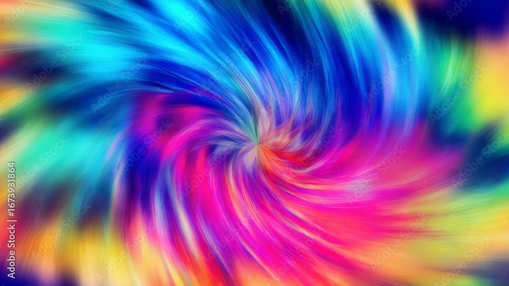 Aufkleber vibrant swirling abstract art with dynamic colorful wave patterns