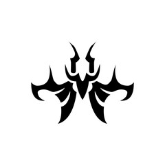 tribal tattoo design with white background