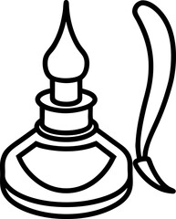 oil lamp vector