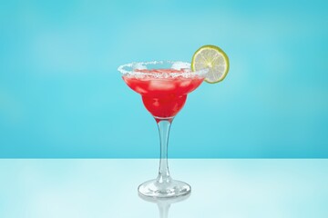 Margarita or Daiquiri tasty alcohol cocktail in glass
