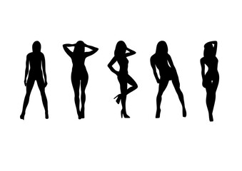 silhouettes of women