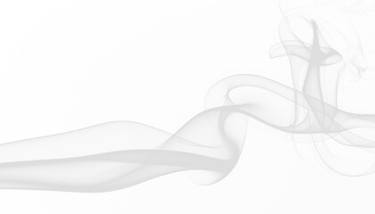 PNG of white smoke curling upward with subtle gradient blur, isolated airy vapor on transparent...