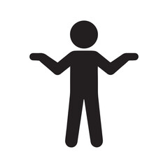 Person Shrugging Icon – Confusion, Uncertainty & I Don’t Know